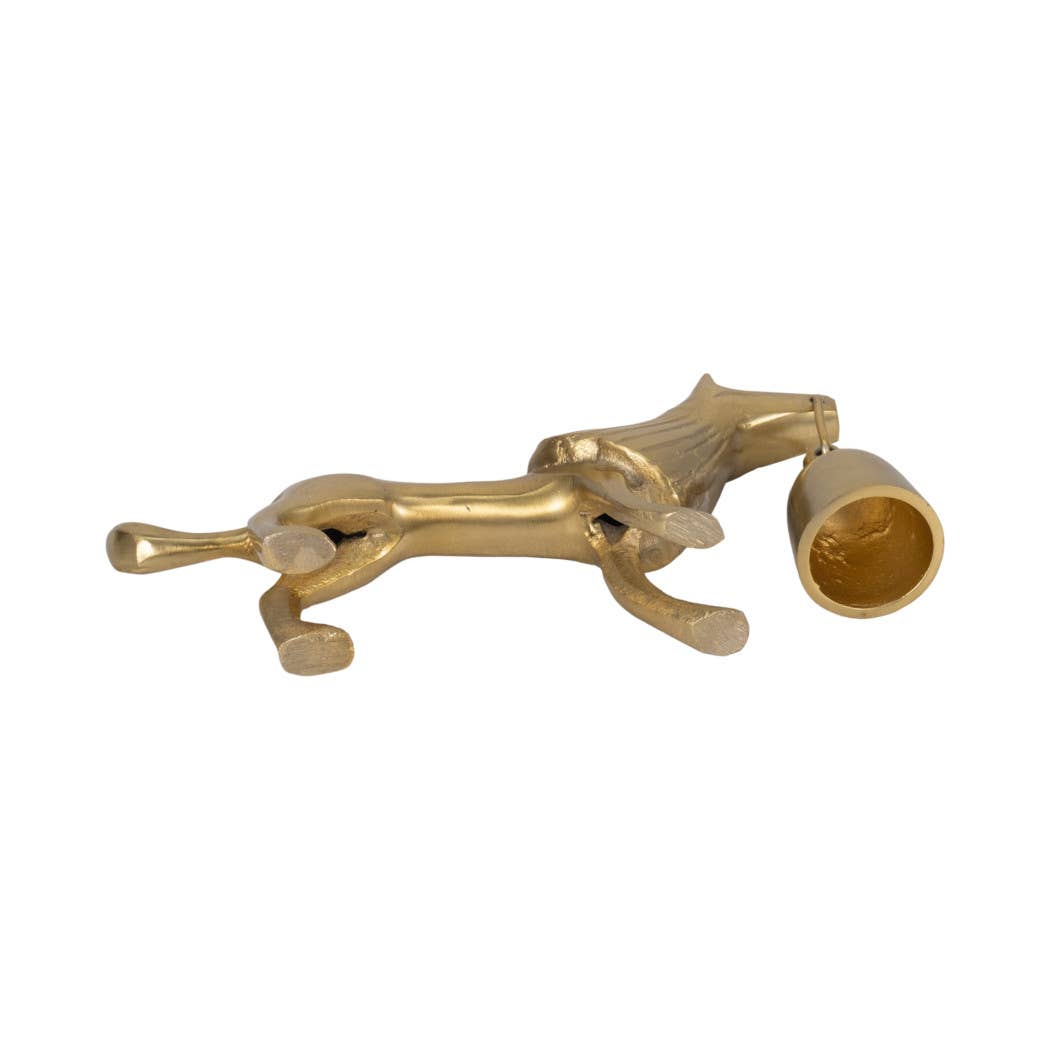 Metal Lion Candle Snuffer Home Decor - Gold, 5 in.