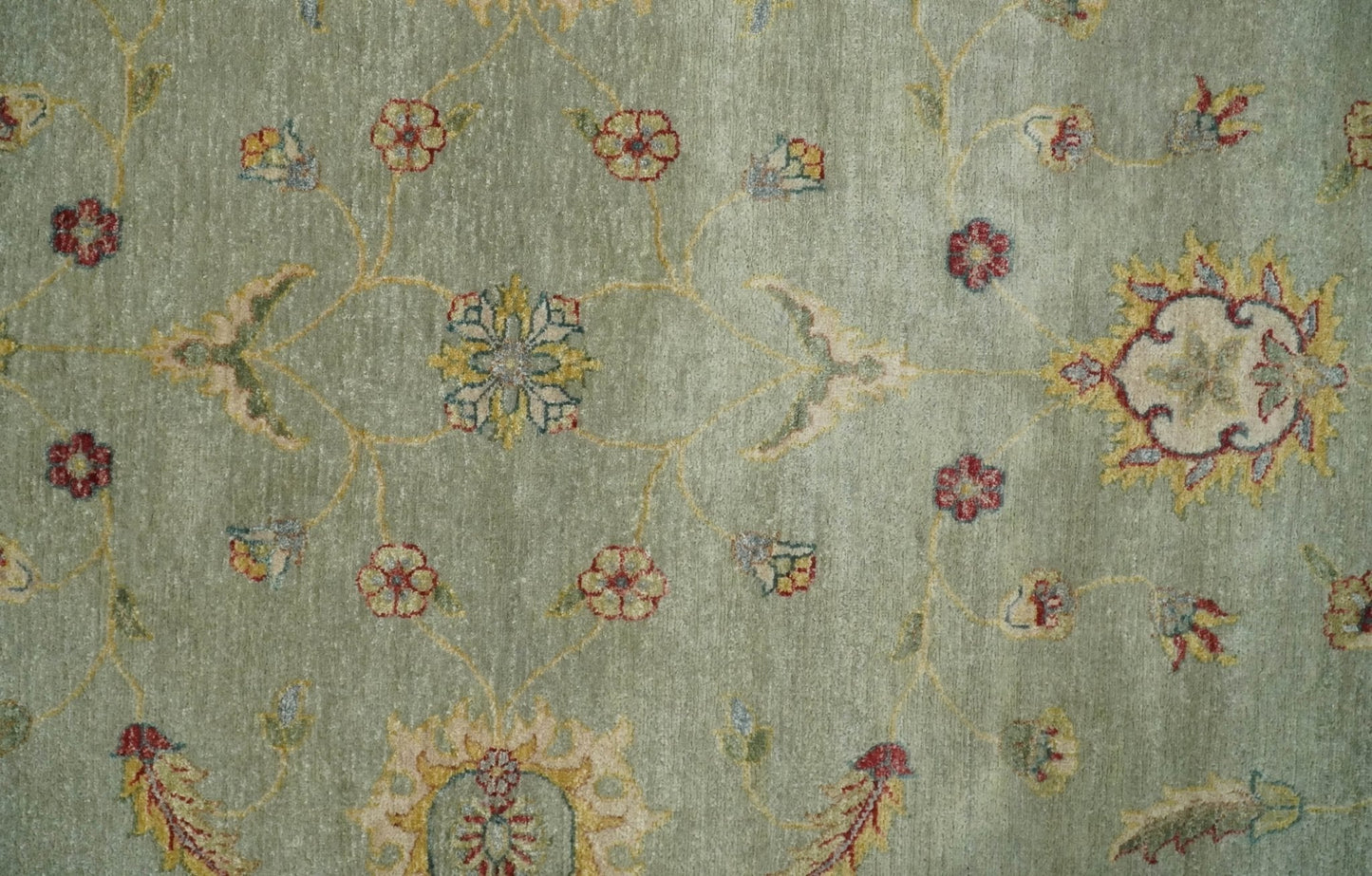 8x10 Fine Hand Knotted Silver and Black Muted Antique Traditional Vintage Persian Wool Rug | AGR45