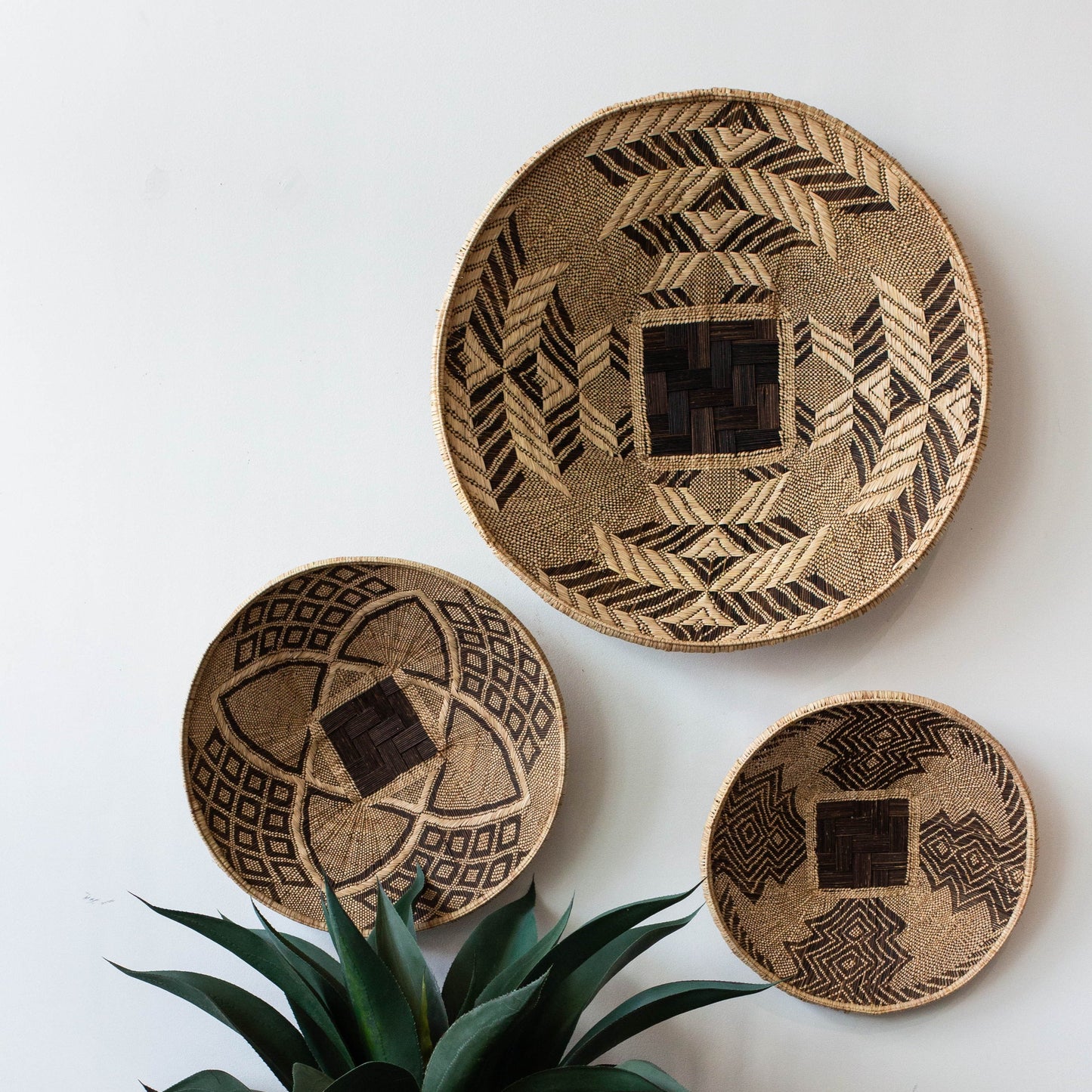 Statement Zambian Plateau African Wall Decor Basket