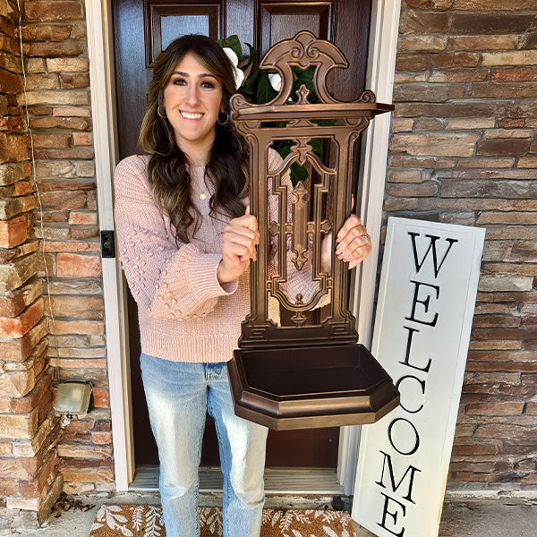 Vintage Inspired Intricate Metal Umbrella Stand