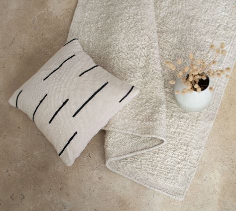 Zanzibar Hand-Loomed Wool Throw Pillow