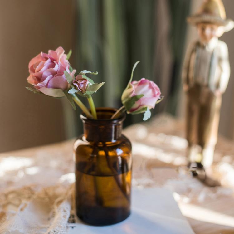 Artificial Silk Rose Flower Bouquet Small in Various Colors