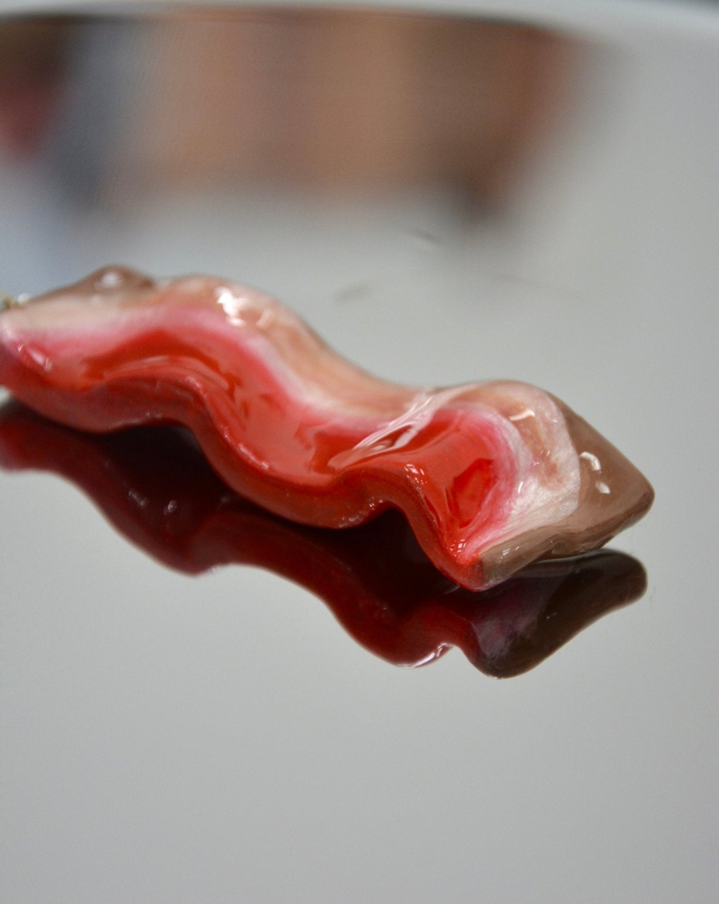 CERAMIC THICK-CUT BACON ORNAMENT