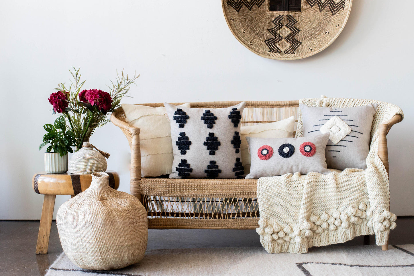 Isuvinu Cotton Square Throw Pillow