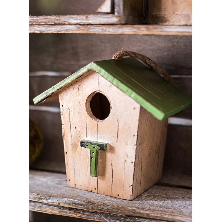 Wood Craft Bird's House Ornament