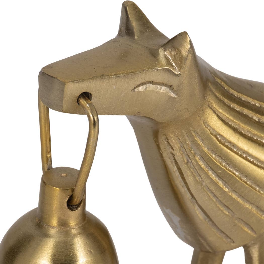 Metal Lion Candle Snuffer Home Decor - Gold, 5 in.