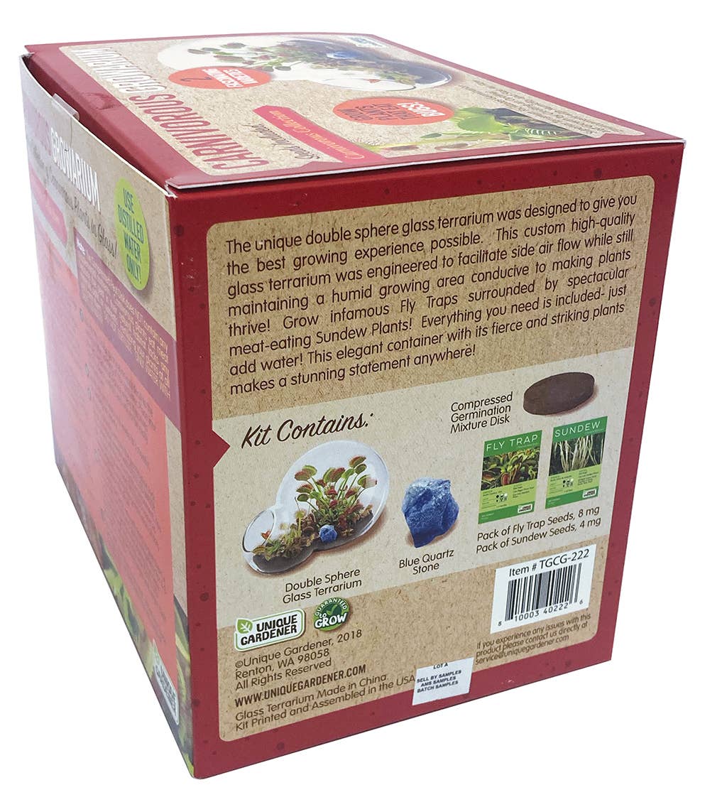 Carnivorous Growarium Glass Terrarium