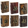 Leather Embossed Mini Journal w/Lock - ASE142