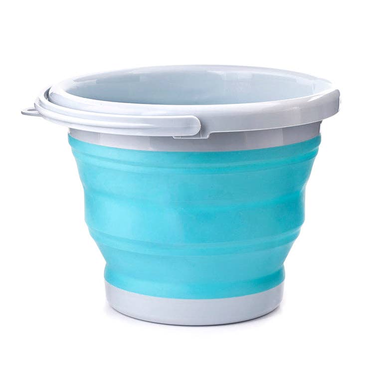 Aqua Collapsible Bucket
