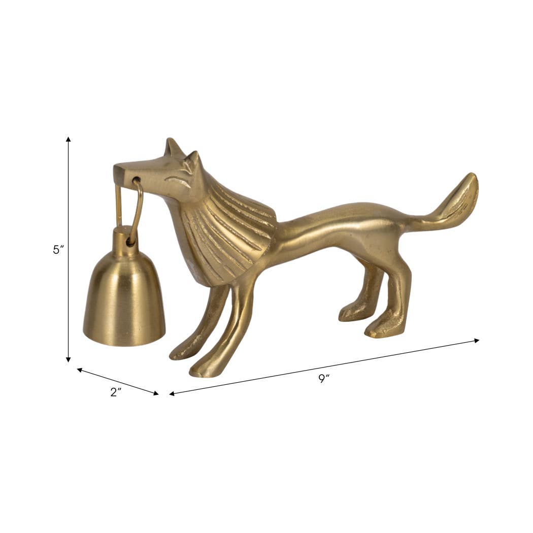 Metal Lion Candle Snuffer Home Decor - Gold, 5 in.