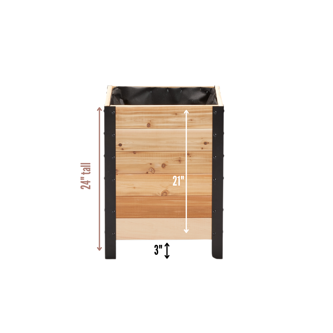 18″ x 18″ Planter Box - 24" TALL