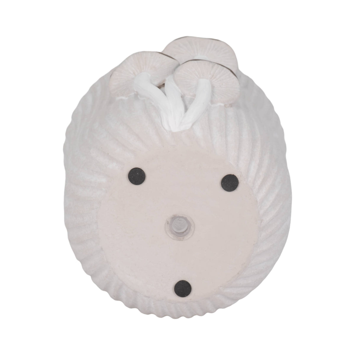 Ceramic Handcrafted Mushroom Applique Planter - Gray, 6 in.