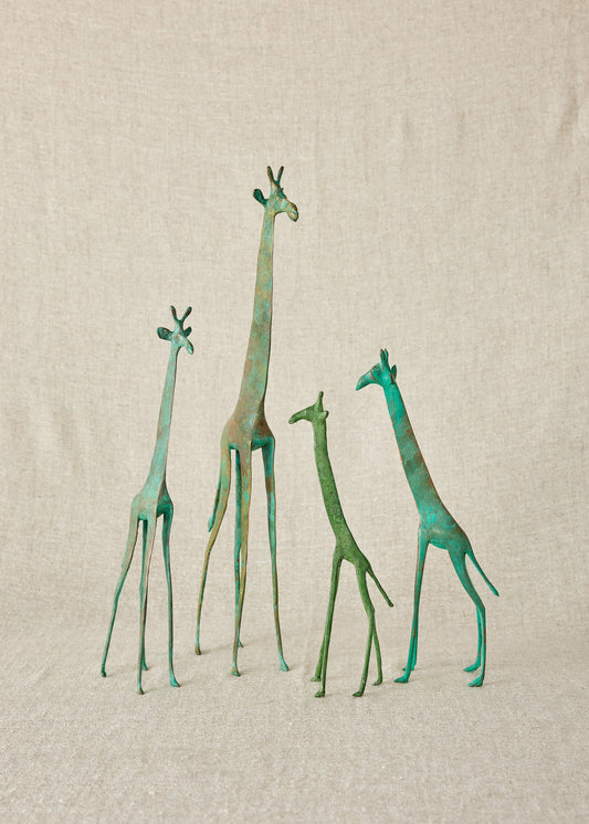 Tuareg Brass Giraffes Figurines