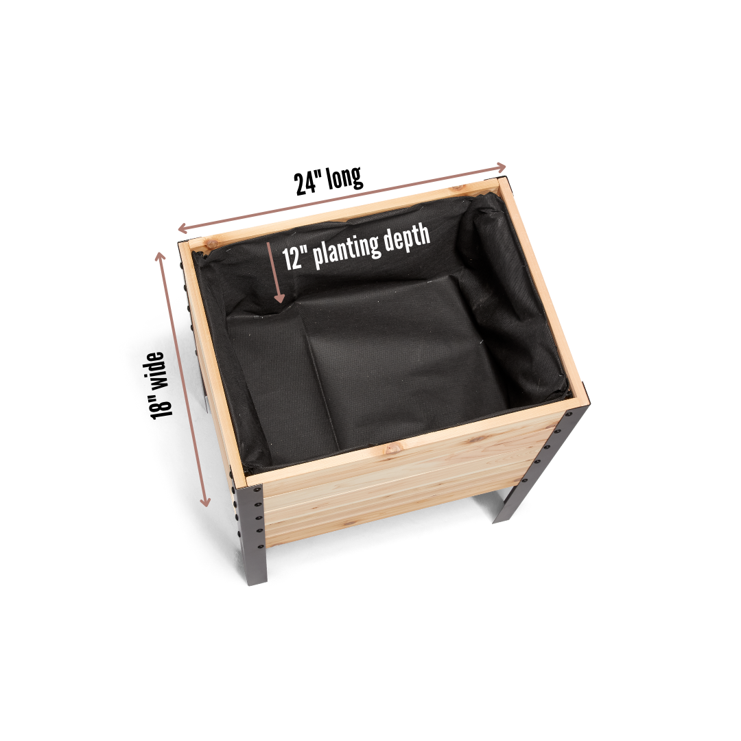18″ x 24″ Raised Garden Bed - 30" TALL