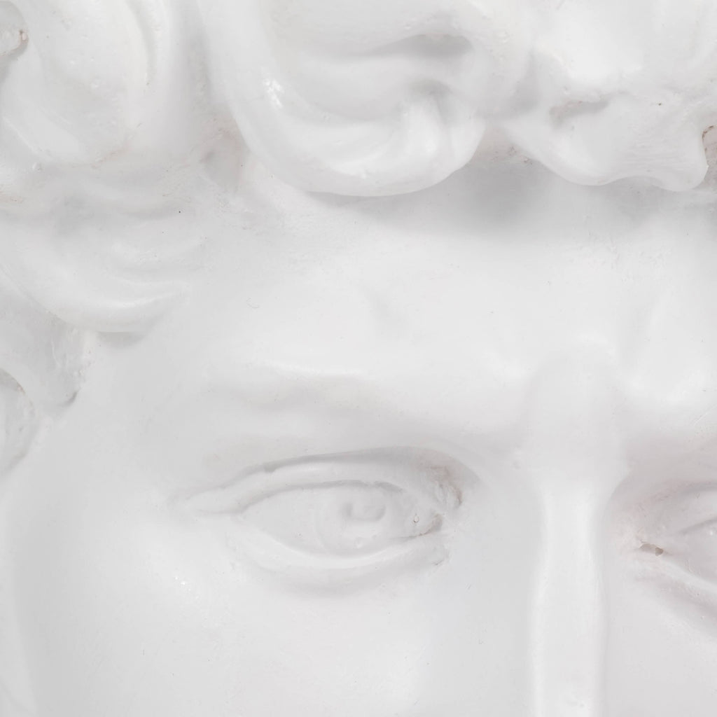 Resin Greek God Head Sculpture Bubble Gum - White, 13 in.