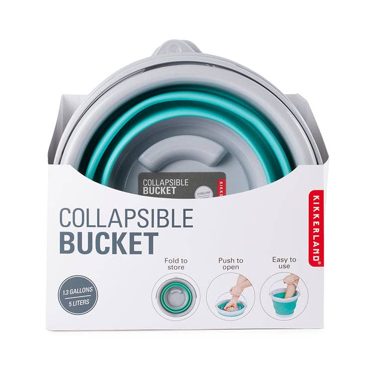 Aqua Collapsible Bucket
