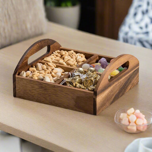 4 Compartment Snack Tray