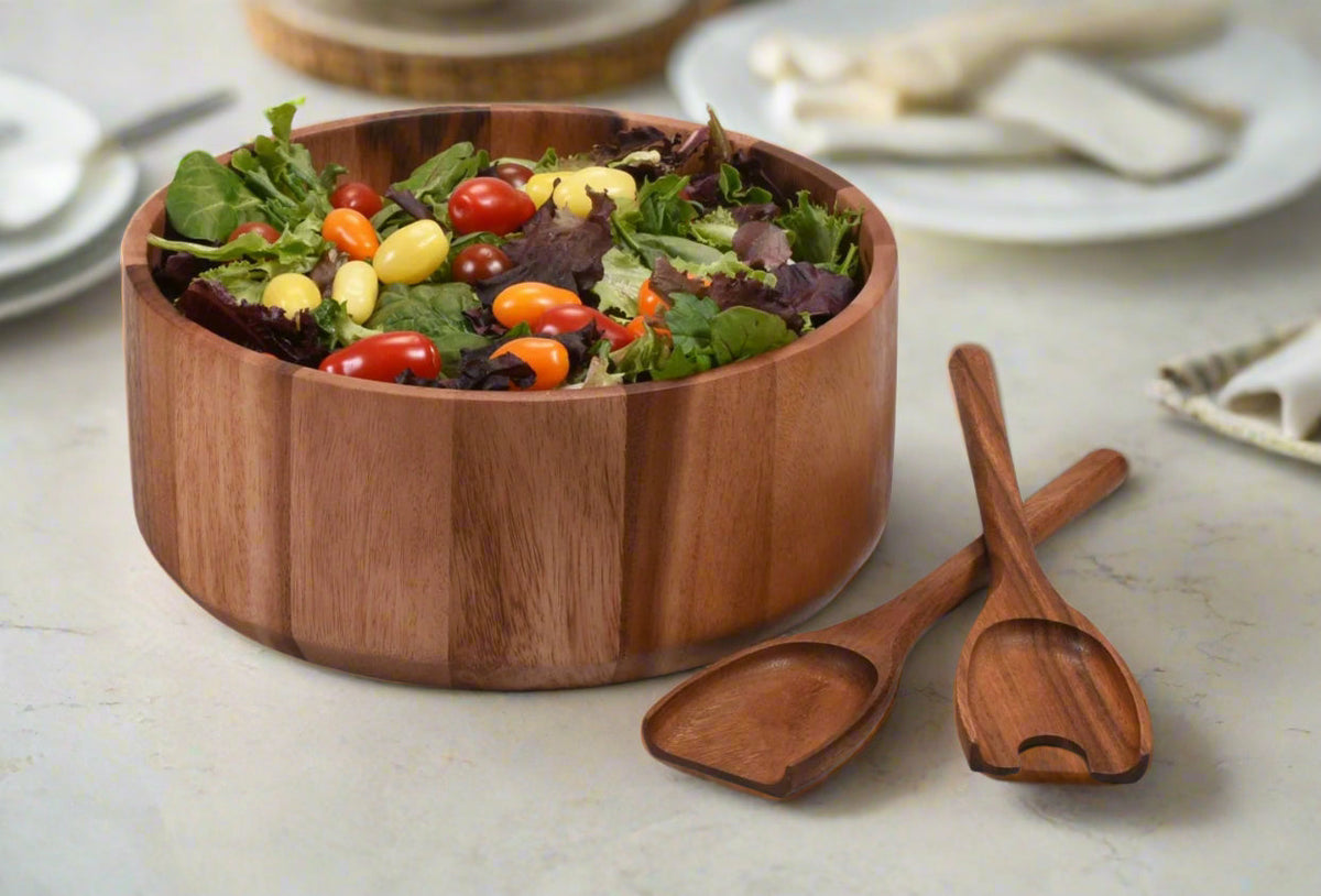 Extra Large Salad Bowl with Servers - 327C3