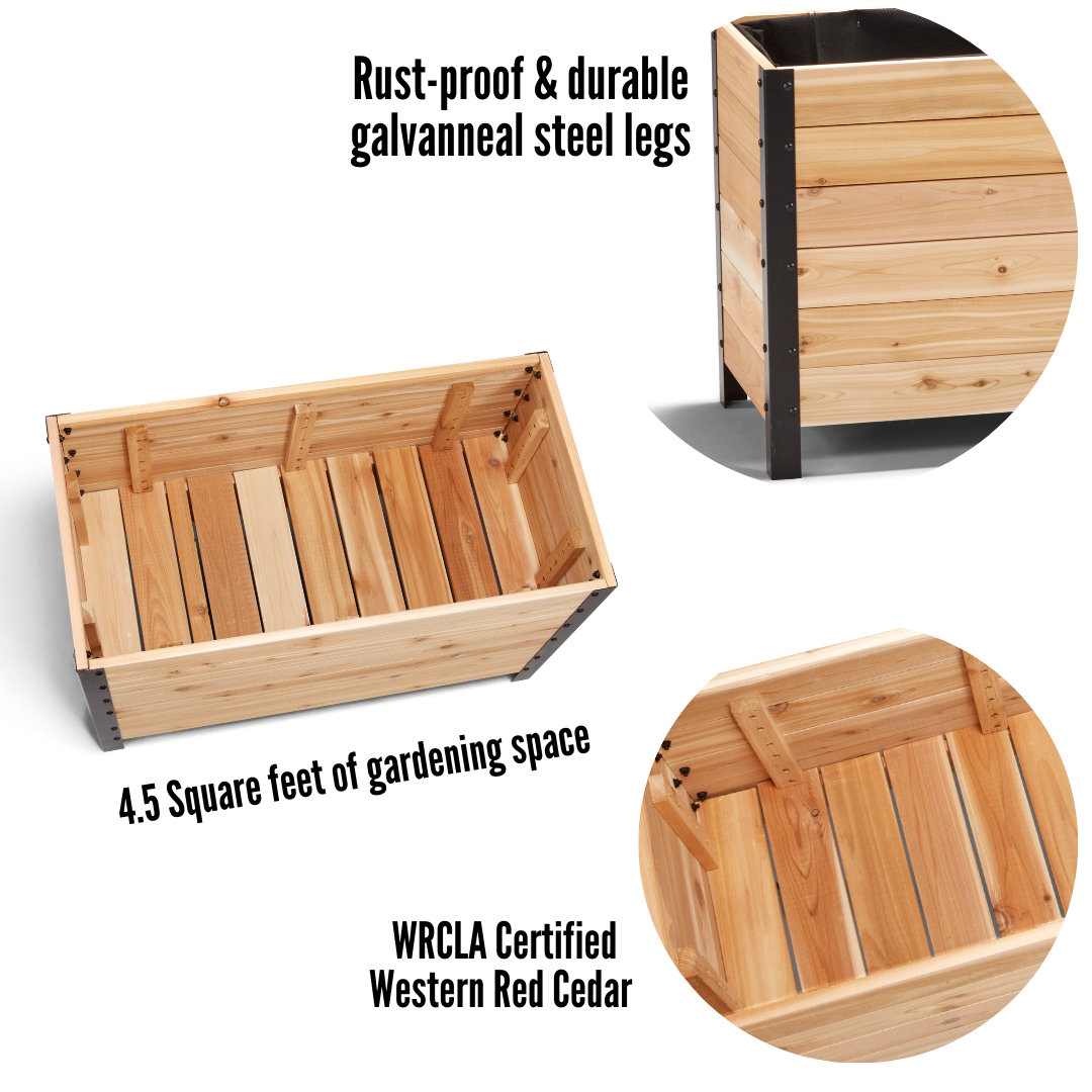 18" x 36" Planter Box - 24" TALL