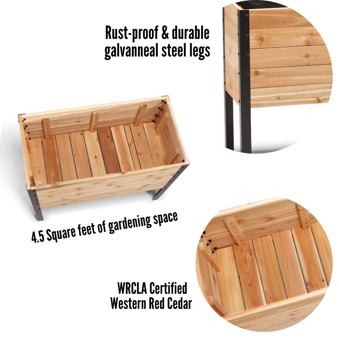 18" x 36" Raised Garden Bed - 30" TALL