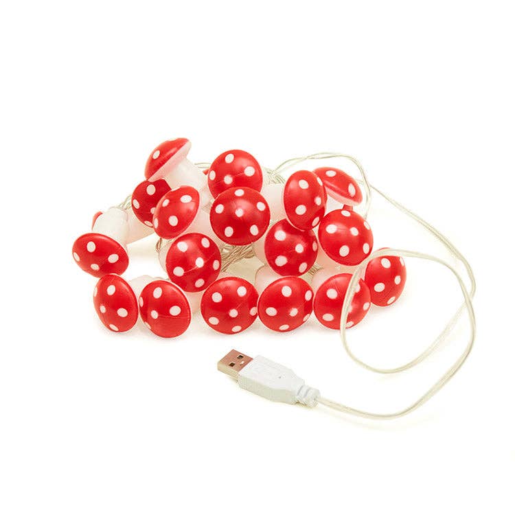 20 Mushroom LED String Lights