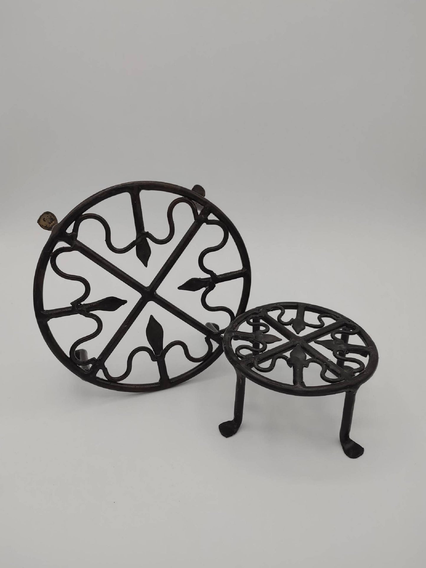 6" Round Wrought Iron Plant Stands