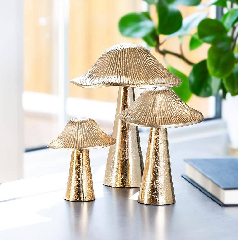 Ribbed Mushroom - Gold