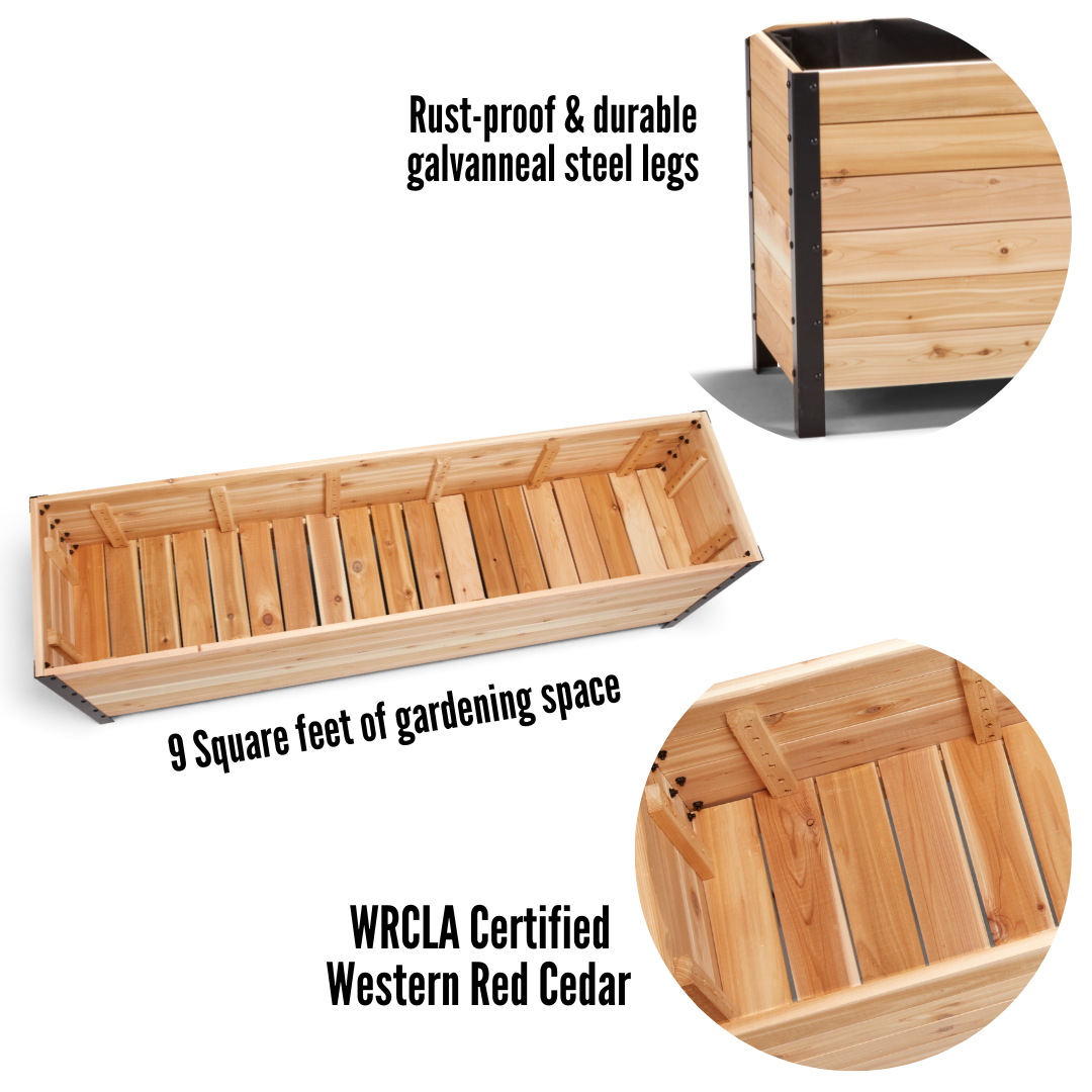 18" x 72" Planter Box - 24" TALL