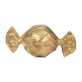 Gold 9 in. Metal Modern Solid Wrapped Candy Figurine