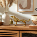 Metal Lion Candle Snuffer Home Decor - Gold, 5 in.