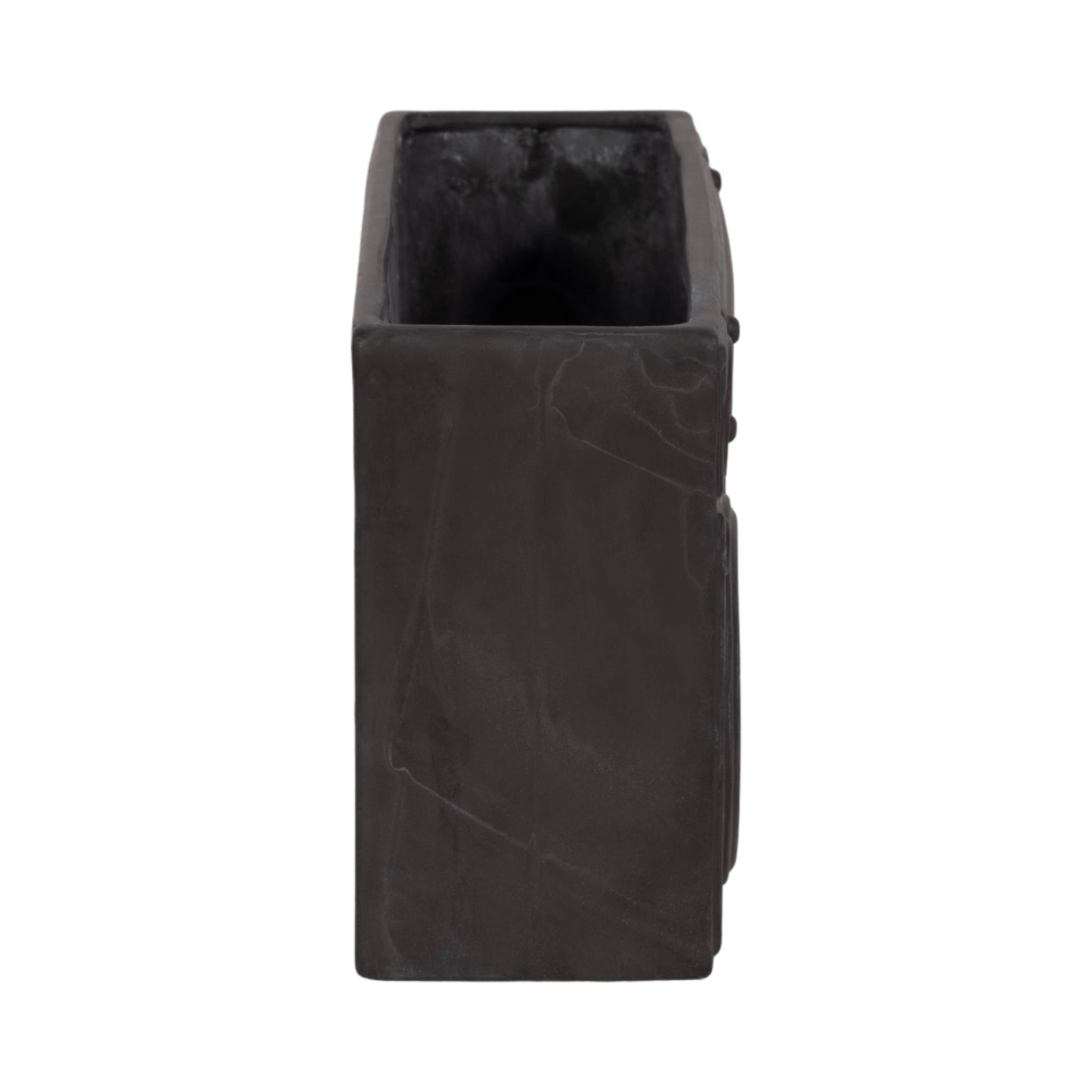 Ceramic Stereo Planter Pot Garden Decor - Gray, 13 in.