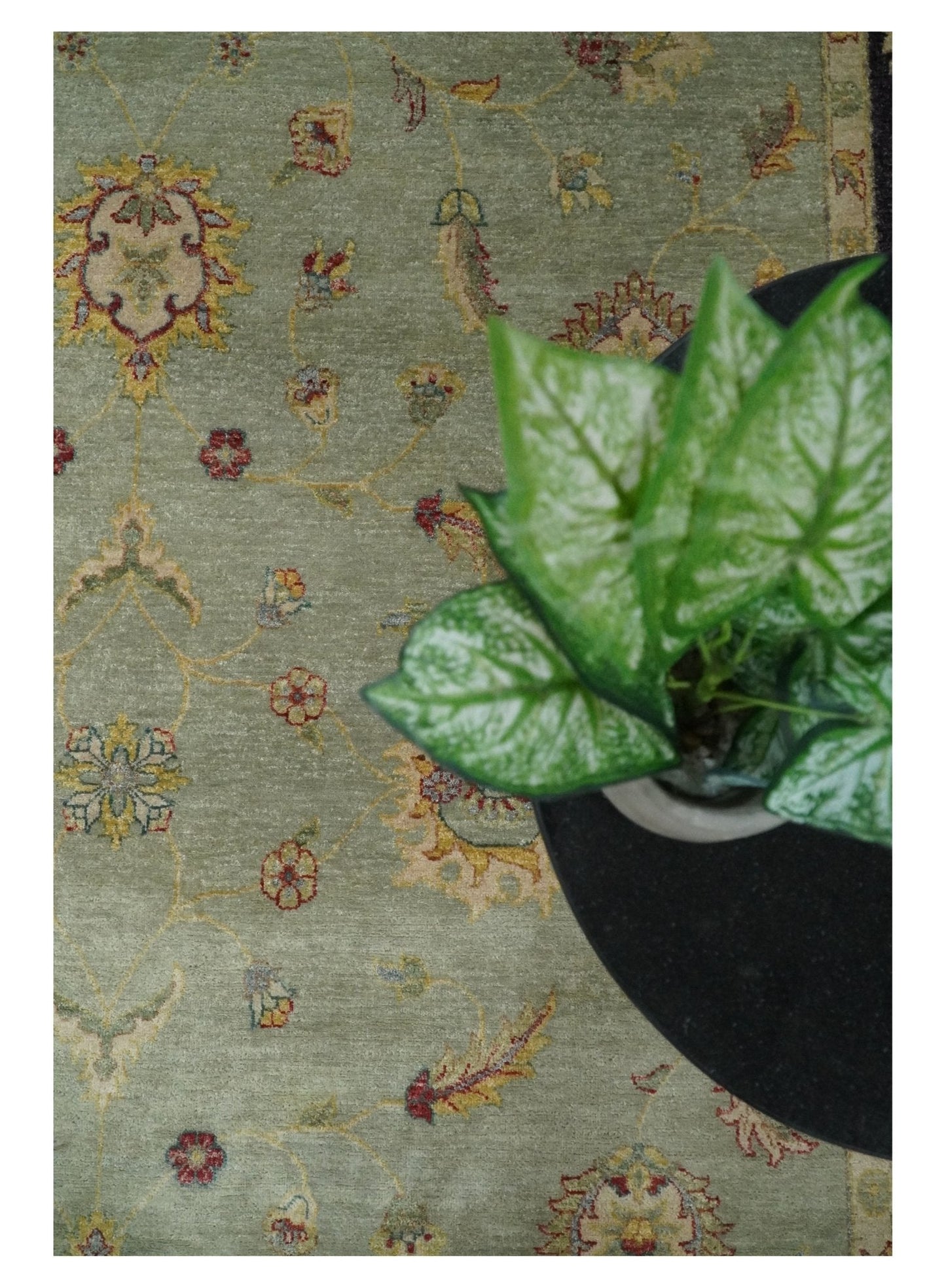 8x10 Fine Hand Knotted Silver and Black Muted Antique Traditional Vintage Persian Wool Rug | AGR45