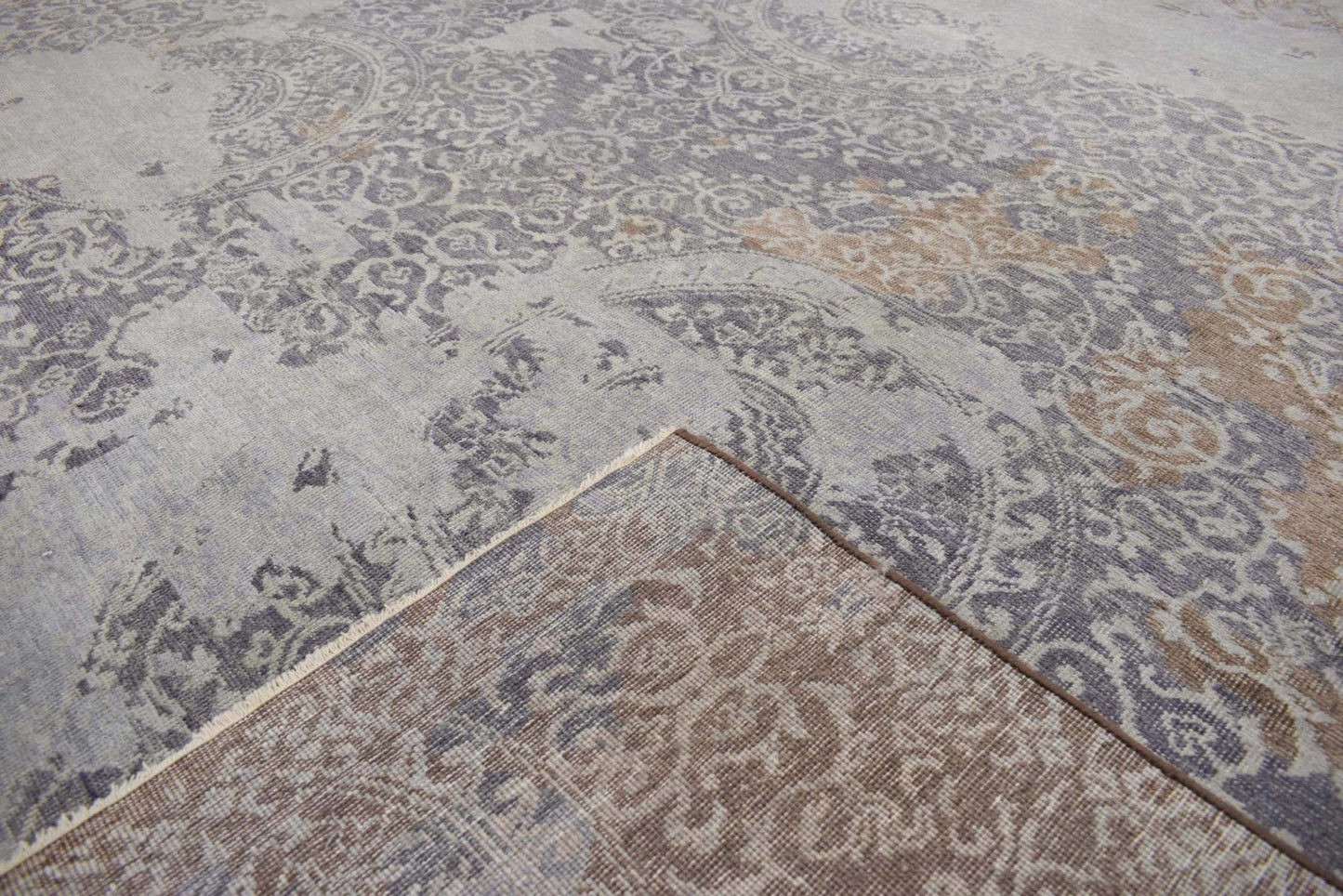 8x10 Rug | Modern Handmade Wool blended viscose Area Rug | TRD1634810