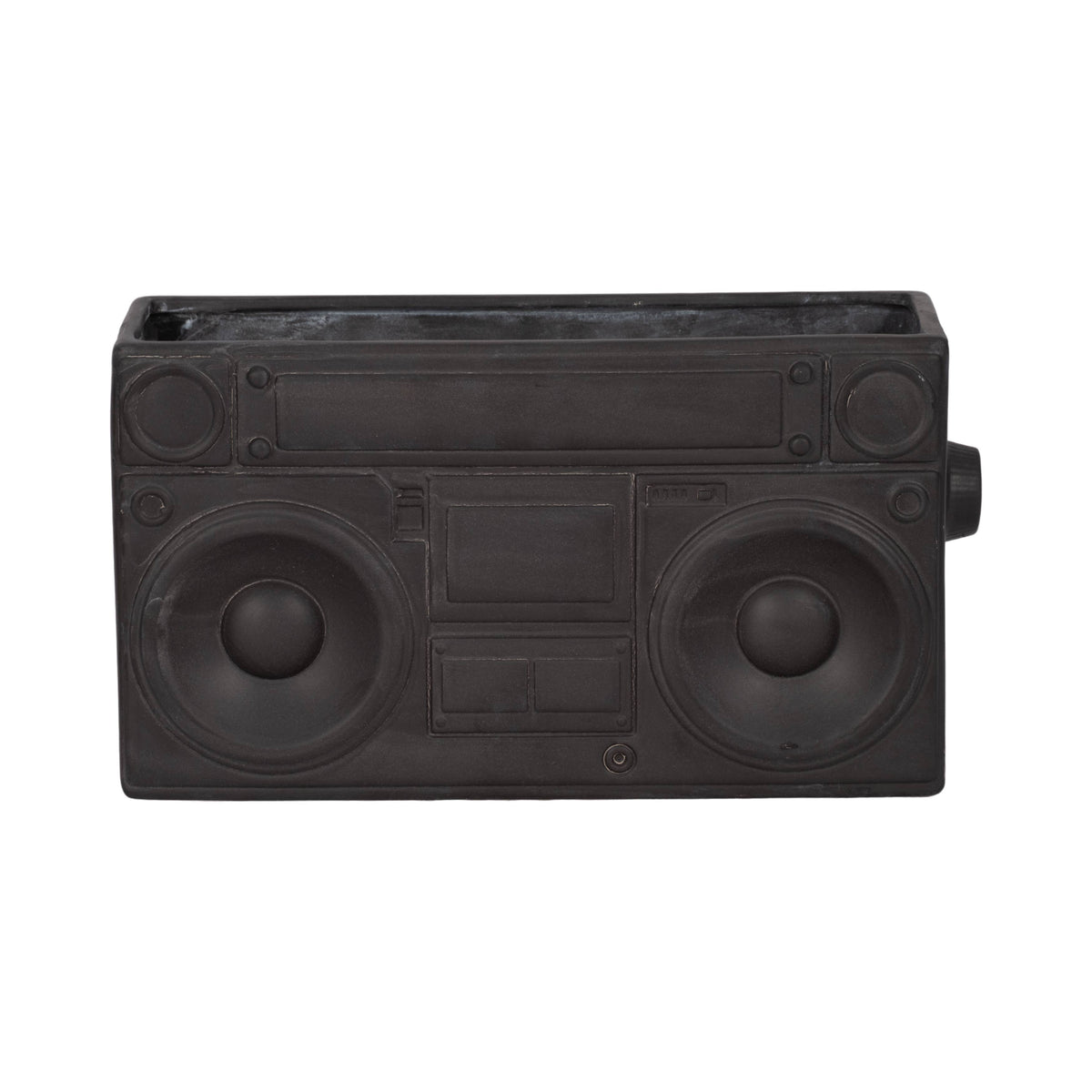 Ceramic Stereo Planter Pot Garden Decor - Gray, 13 in.