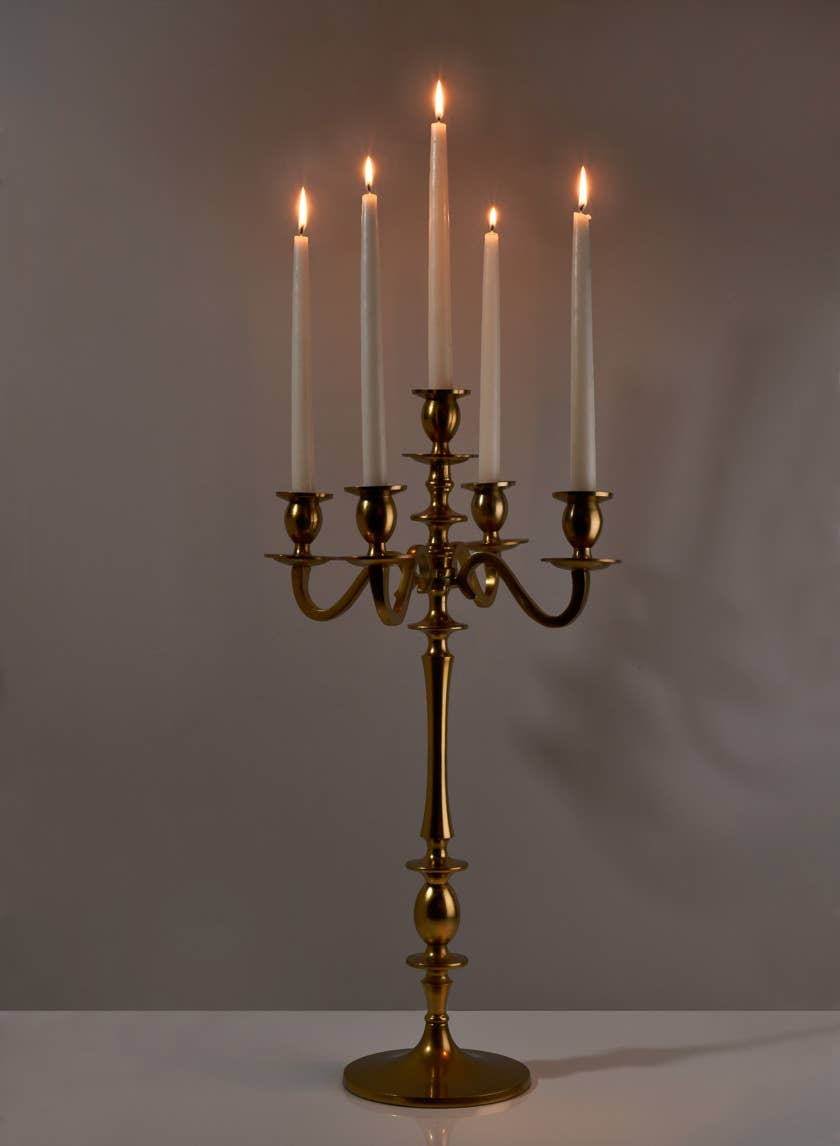Gold Candelabra & Candlesticks