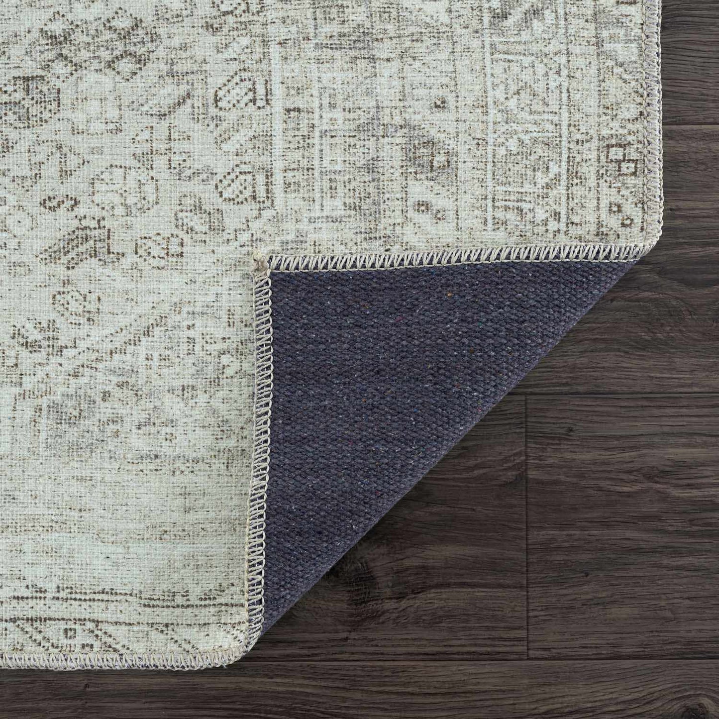 Barny Sage Flat Pile Washable Rug