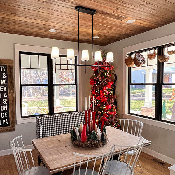 5 Light Linear Modern Chandelier
