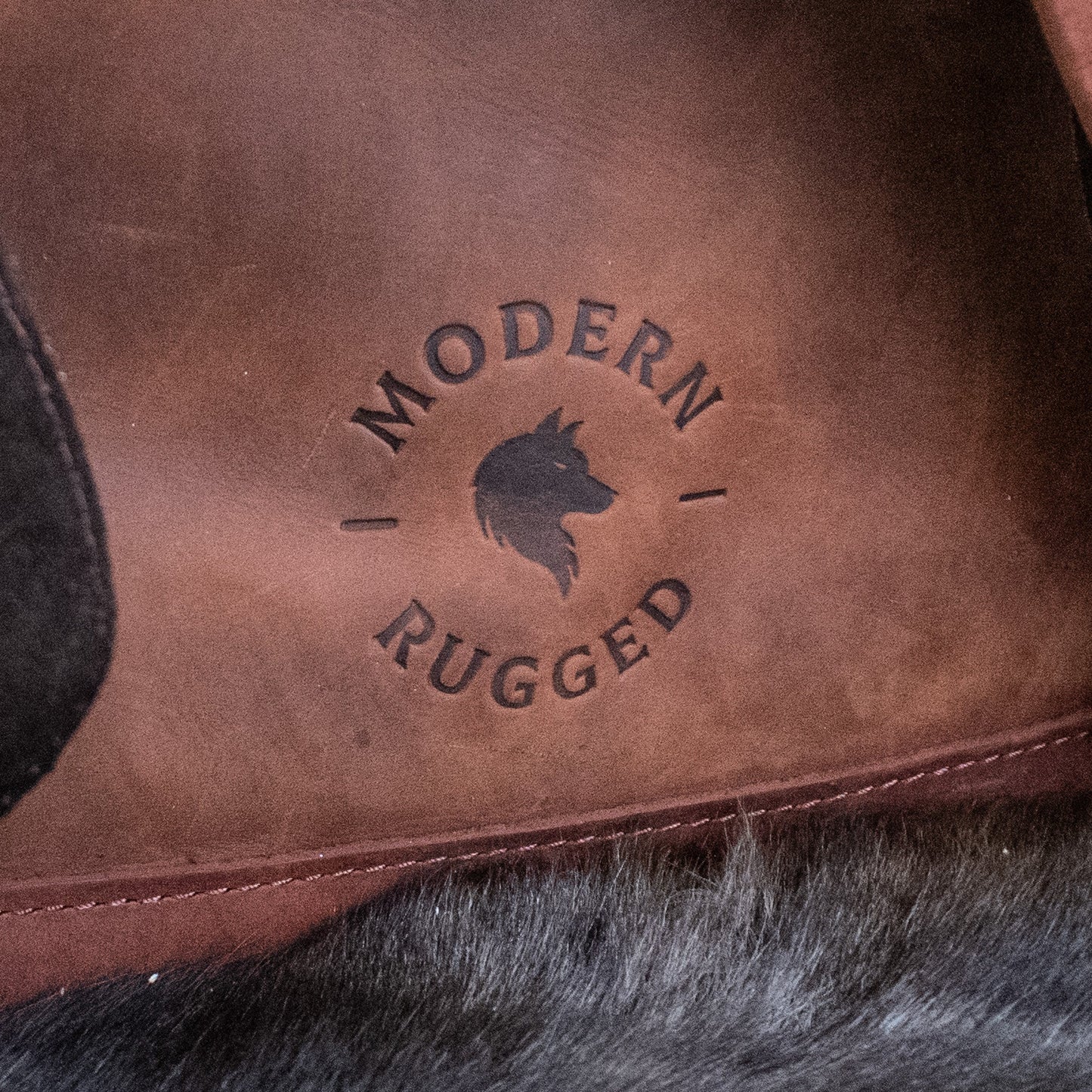 Leather Hide Backpack - Rust (Weathered)