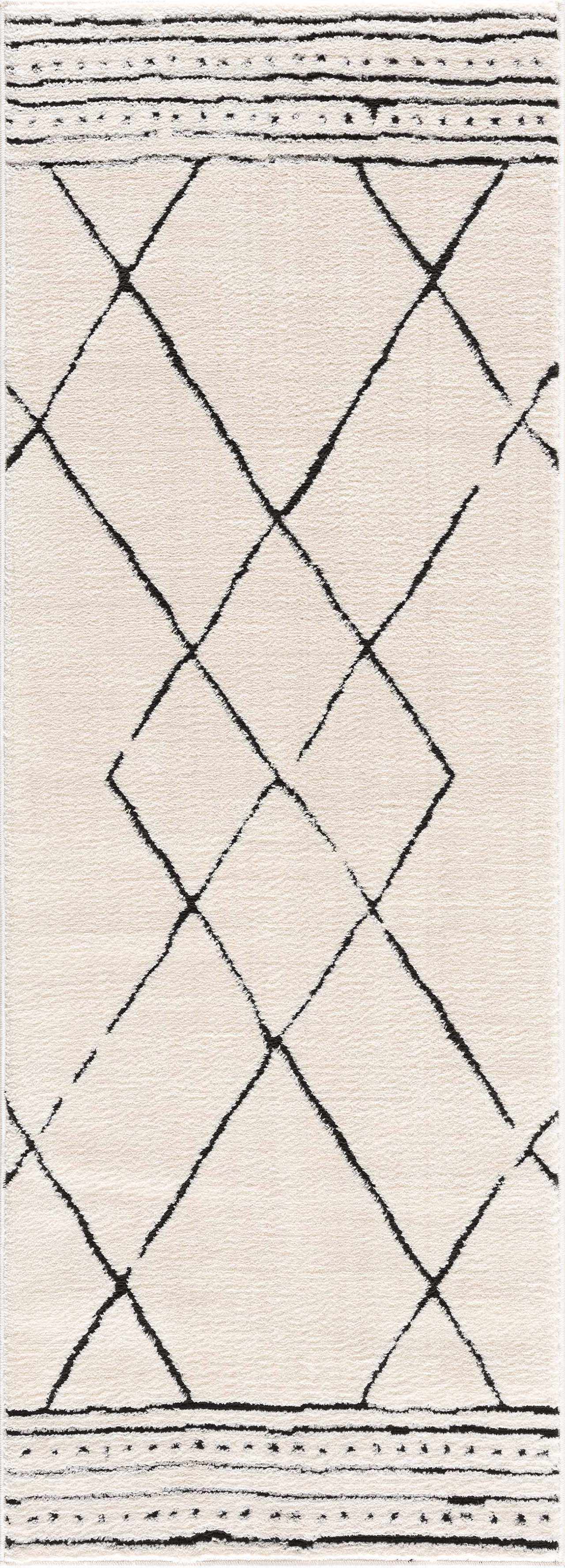 Keone Black & White Thick Rug