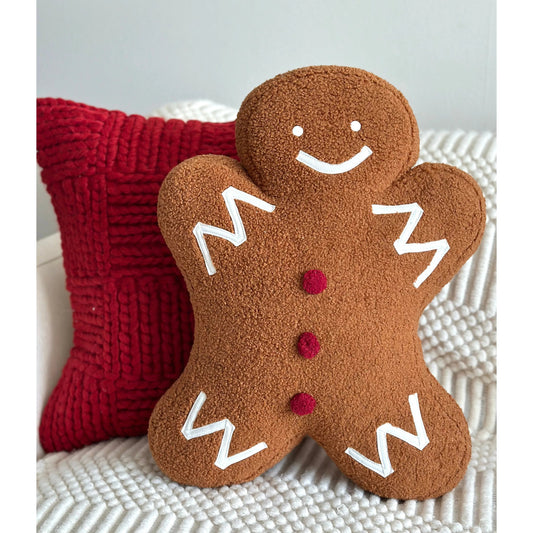 Mr. Gingerbread Shaped Pillow