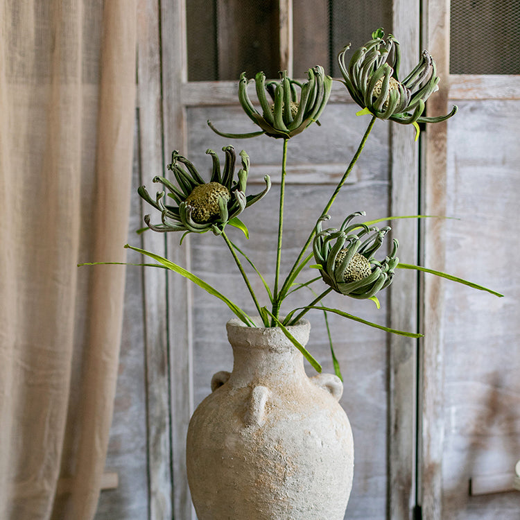 Faux Silk Artificial Sunflower Stem in Green 39" Tall Colored Art