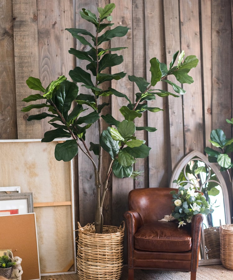 Artificial Tree Fiddle Leaf Tree In Pot