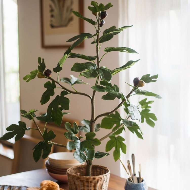 Artificial Silk Fig Tree In Pot