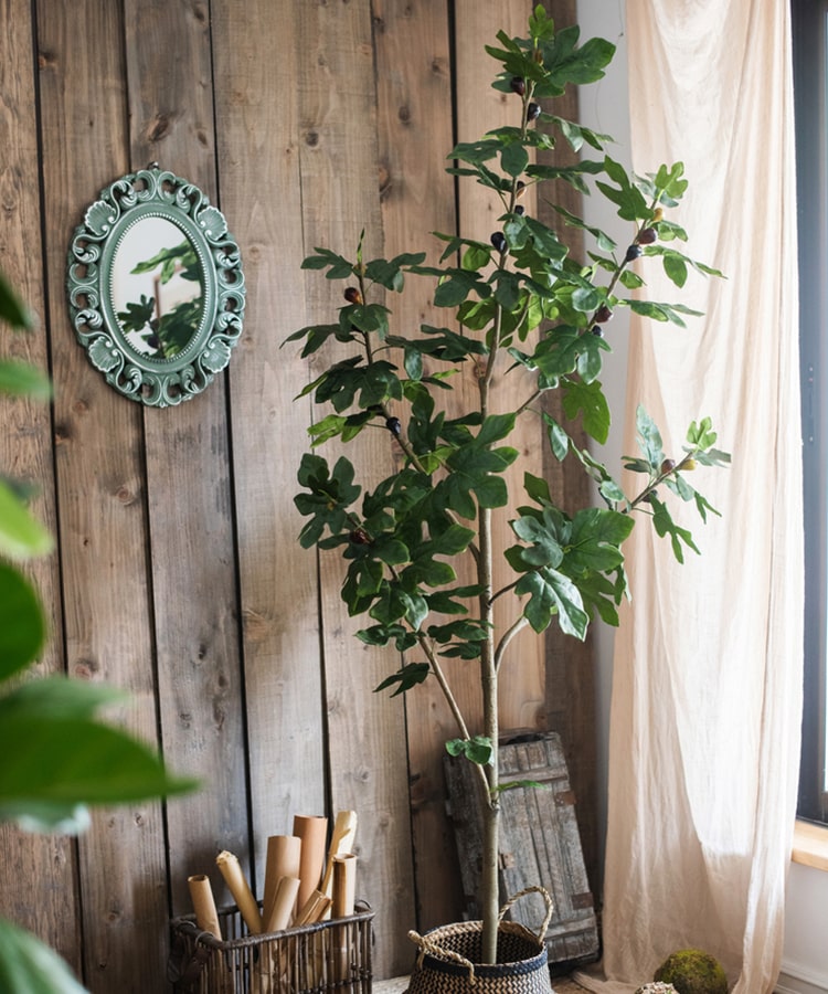 Artificial Silk Fig Tree In Pot