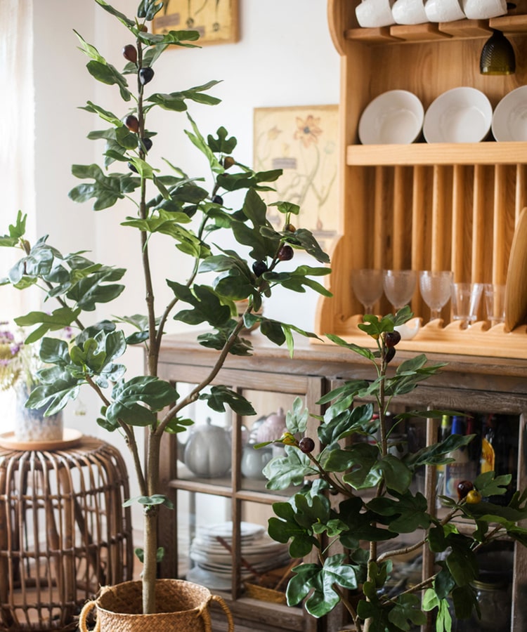 Artificial Silk Fig Tree In Pot