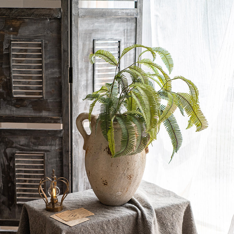 Artificial Green Fern Leaf Stem Plant 37" Tall