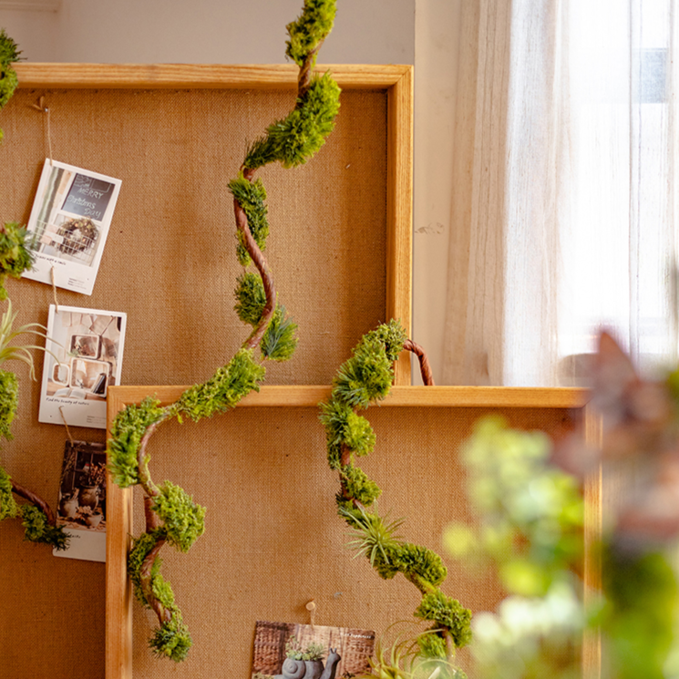 Artificial Moss Rattan Vine