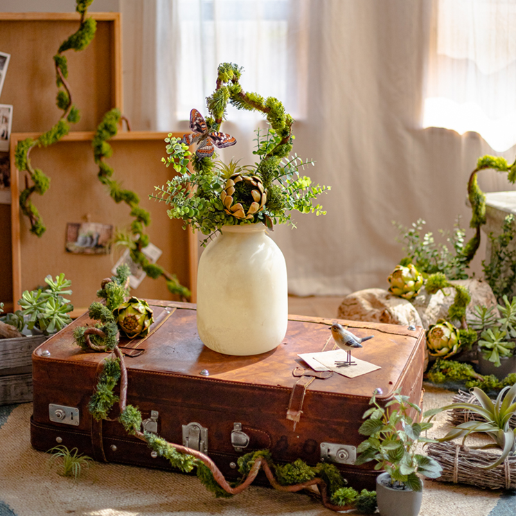 Artificial Moss Rattan Vine