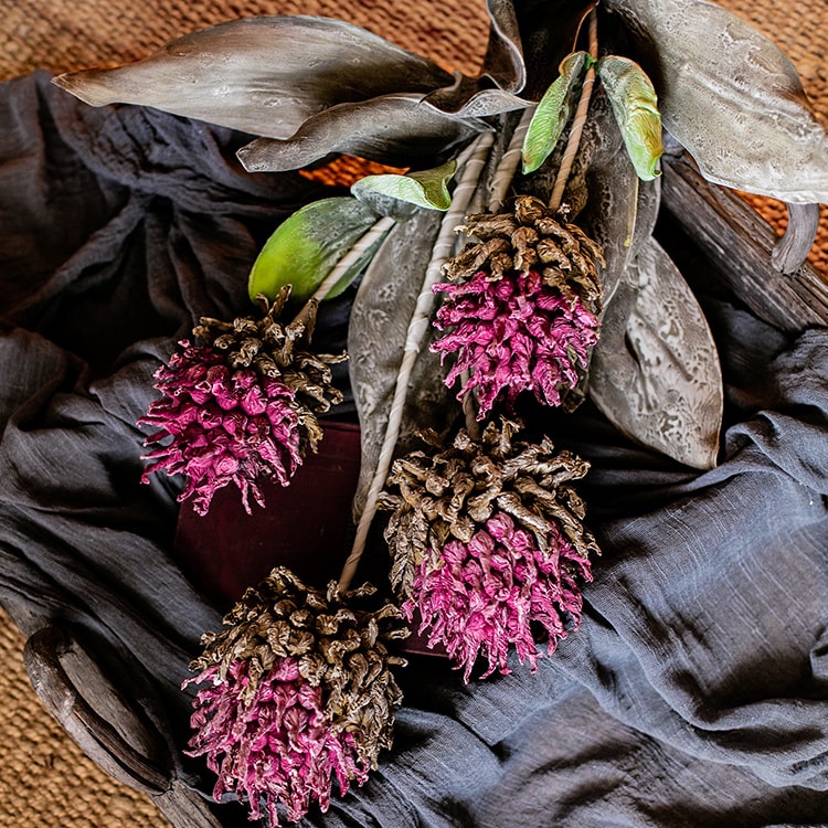 Artificial Tall Stem Flower Mulan Thistle 43" Tall