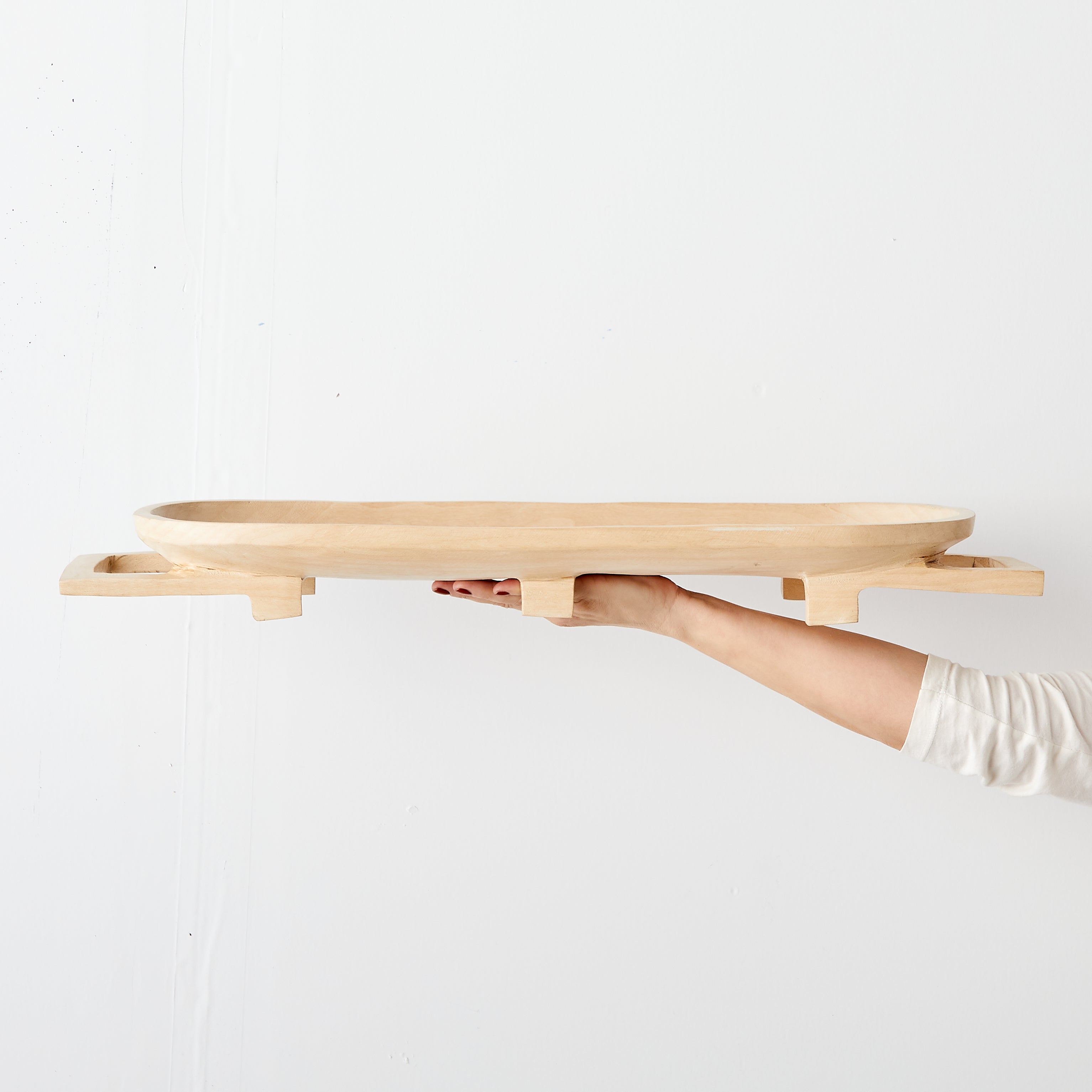 Swazi Long Wooden Serving Tray